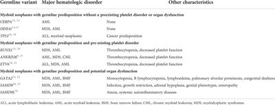 Adult-onset hereditary myeloid malignancy and allogeneic stem cell transplantation